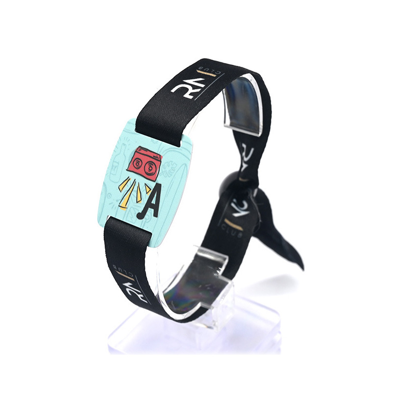 入场音乐NFC织唛幼卡RFID织唛腕带游乐场智能织唛腕带